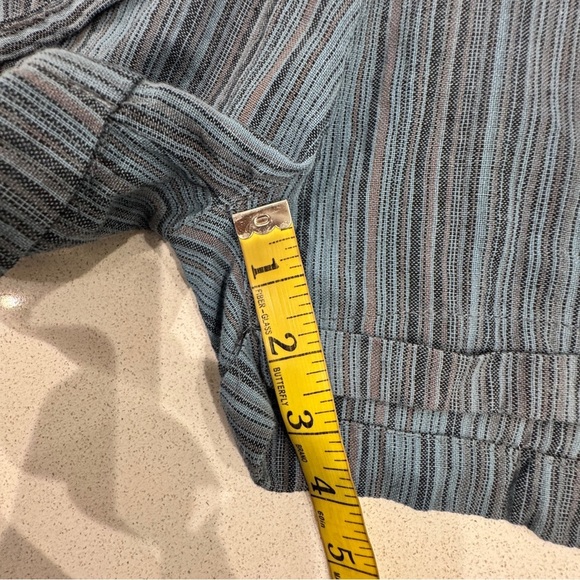 Lakhays Striped overall shorts size Small/Medium 100% cotton - Picture 6 of 9